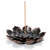GARMOLY Incense Burner, Incense Holder for Sticks, Brass Lotus Incense Stick Holder and Detachable Ash Catcher