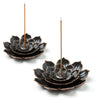 GARMOLY Incense Burner, Incense Holder for Sticks, Brass Lotus Incense Stick Holder and Detachable Ash Catcher