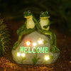 Nacome Solar Garden Outdoor Statues Turtle with Succulent and 7 LED Lights - Lawn Decor Statue for Patio, Balcony, Yard Ornament - Gifts for Mom Grandma Women