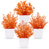 Der Rose 4 Pack Fake Plants Mini Artificial Greenery Potted Plants for Home Decor Indoor Office Table Room Farmhouse Bathroom Decor