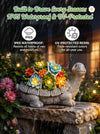 Nacome Solar Garden Outdoor Statues Turtle with Succulent and 7 LED Lights - Lawn Decor Statue for Patio, Balcony, Yard Ornament - Gifts for Mom Grandma Women